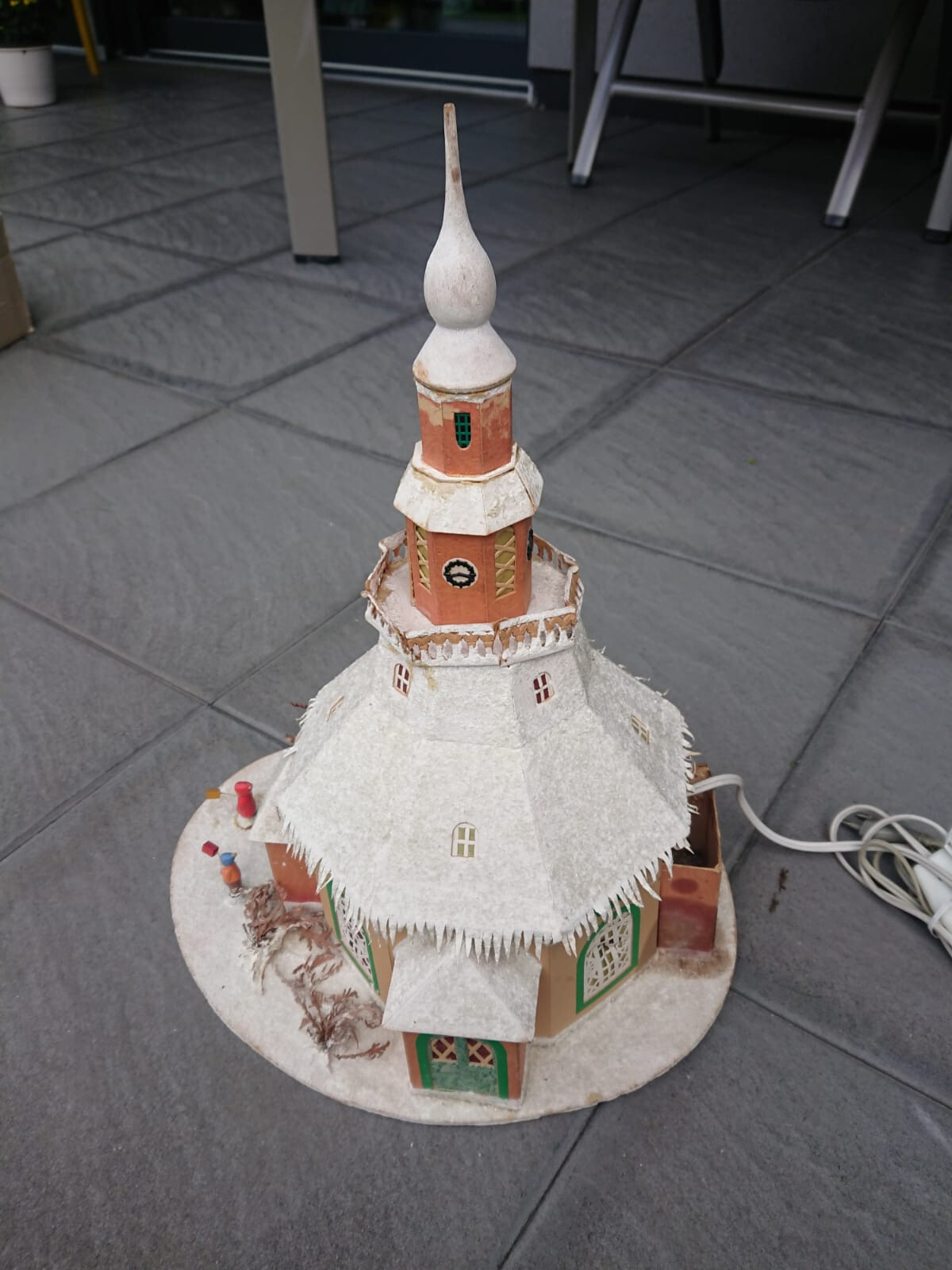 Erzgebirge Seiffener Kirche Weihnachtsdeko Lichterhaus aus Pappe eBay
