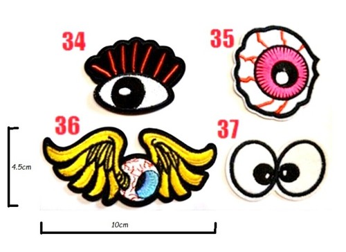 BN Embroidered Badge Iron Sew On Patch RAINBOW SKULL UNICORN BUTTERFLY GOTH (B4) - Picture 72 of 228
