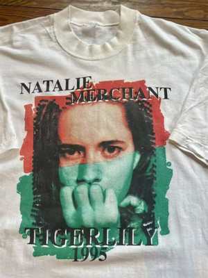 Natalie Merchant White T-Shirt Cotton Full Size Unisex S-5XL