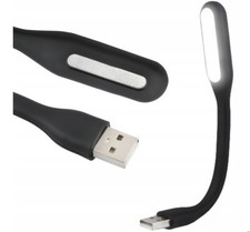 LAMPADA USB LED flessibile NERA PC NOTEBOOK luce consolle computer tastiera