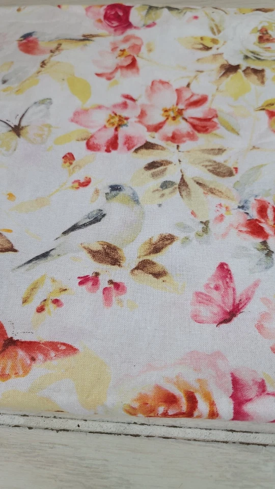 1 Funda Almohada Única Rosa Rosas Floral Mariposas Pájaros Falsa 16x20 Foto 2 de 4