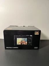 4K Ultra HD Camera For Photos Vlogging YouTube 16x Zoom 48.0 Mp 3in Flip Screen