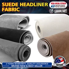 60" Wide Headliner Fabric Foam Backed Suede Match Car Roof Liner Sag Upholstery
