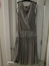 Zara Basics Black Stripes Dress US Size Small 
