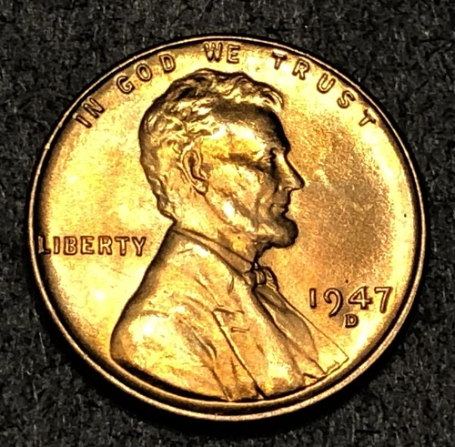 1947 D Lincoln Wheat Cent BU Uncirculated B