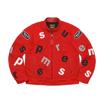 Supreme SS20 Vanson Leathers Letters Cordur Black Size Small Box Logo Bogo