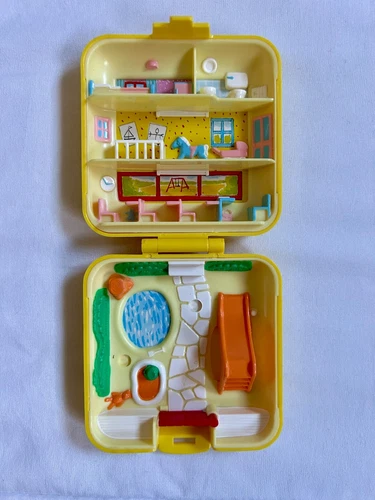 Polly Pocket Vtg Bluebird 1989 Midge’s Play Nursery School Compact ONLY