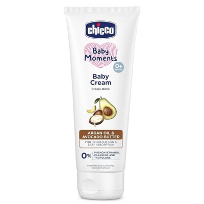 Chicco Baby Moments Cream with Argan Oil & Avocado Butter, 100g | Pack of 2