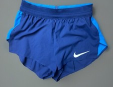 Women  s Nike Pro Elite Track  Field Racing Shorts Blue AO8485 Size Small