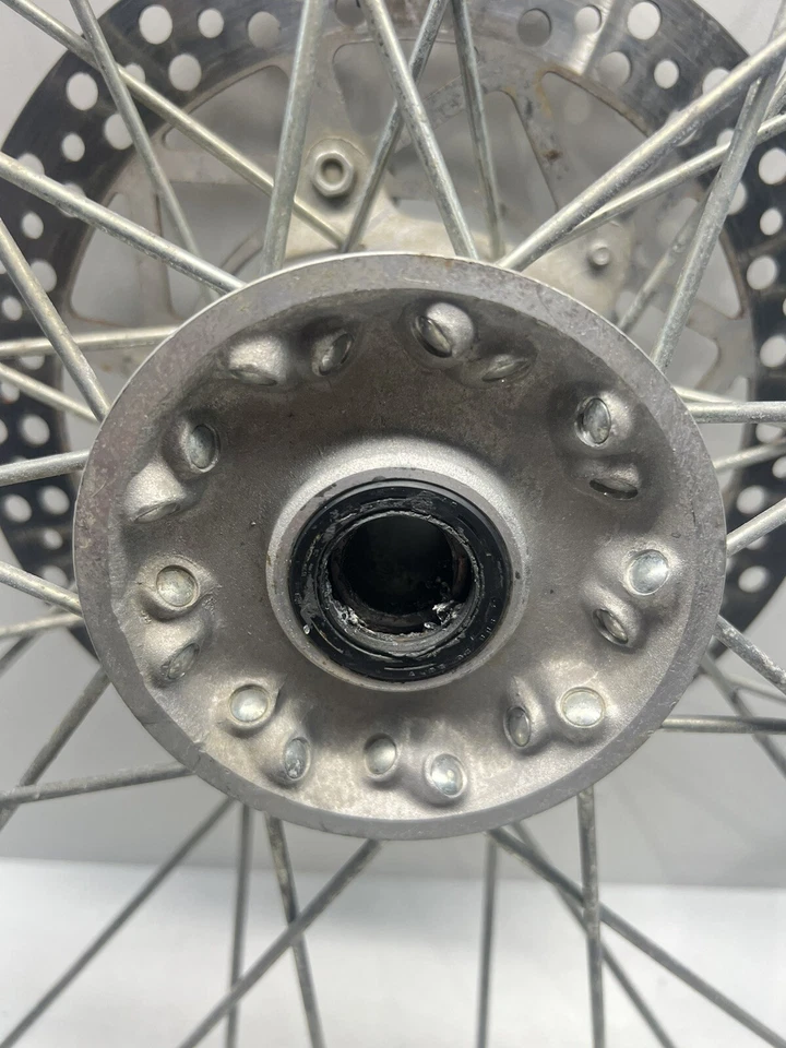 2000 Yamaha WR400F OEM FRONT WHEEL RIM HUB !CRACKED! - Image 3 of 4