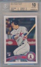 2011 Topps Update US175 Mike Trout BGS PRISTINE 10 Rookie RC