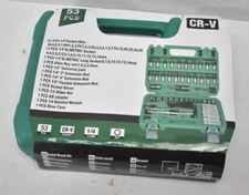 53 Piece Universal Tool Set Automotive Repair Ratchet Torque Wrench Combo Pack