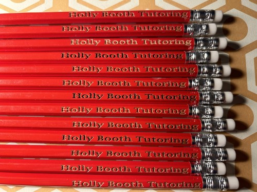 Paquete de 50 lápices rojos HB personalizados - Imagen 2 de 4