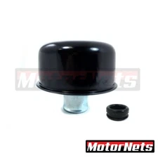 Black Round Valve Cover Breather Push In Style SBC BBC SBF 327 350 302 454 502