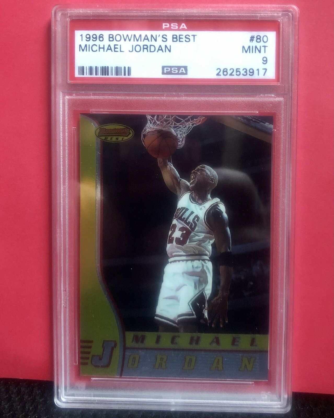 1996 Bowmans Best Michael Jordan #80 PSA 9