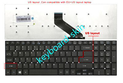 Laptop Tastatur Für ACER E5-571 / E15 Serie - UK Layout Englisch Ohne Hintergrundbeleuchtung