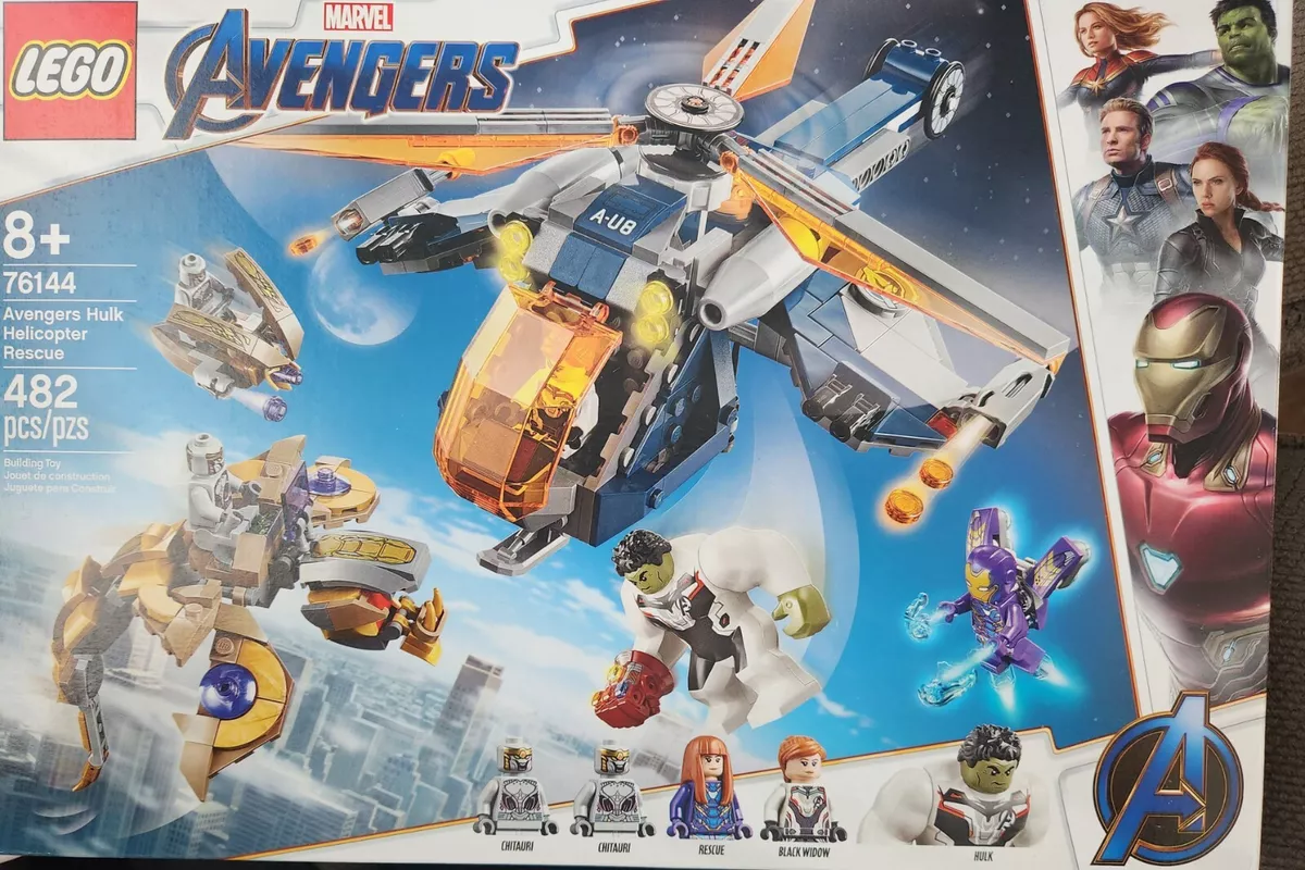 LEGO Marvel Avengers Hulk Helicopter Rescue Set 76144 - US