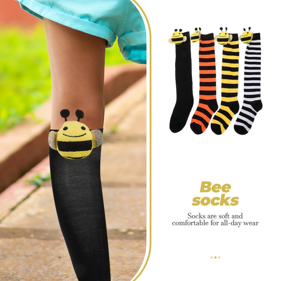 2 Paar Polka-Dot Overknee Strümpfe - Damen Socken Mit Punkte-Muster 65cm