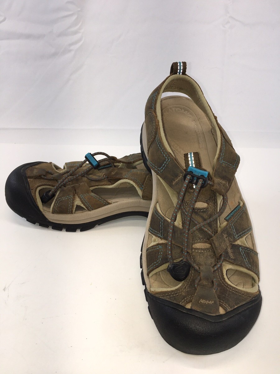 Keen Newport H2 Brown Suede Sandals KEEN Newport H2 Suede Waterproof Hiking Sport Sandals Sz 12  main image 2