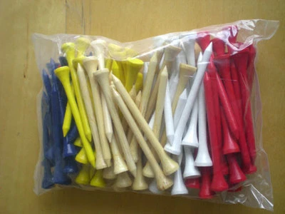 300 Bambus Tees 7 cm lang - ökologisch abbaubar   vom PGA Pro - Bild 1 von 3
