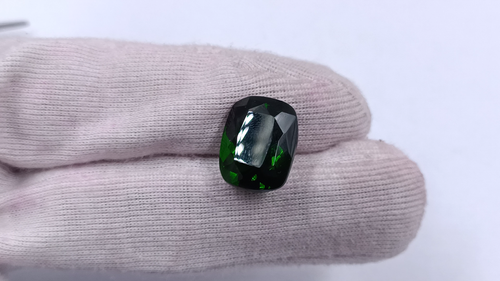 Nuevo granate verde natural tsavorita 14 quilates con certificación EGL corte cojín piedra preciosa - Vídeo 1 de 1
