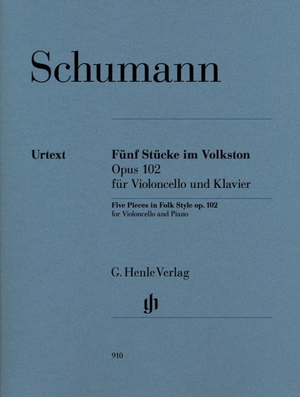 Thumbnail - Schumann, Robert - Fünf Stücke Volkston Op. 102 Für Violoncello Und