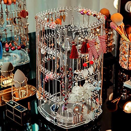 360 Rotating Earring Holder Jewelry Display Stand 4 Layers for Necklace Earrings - Picture 7 of 7