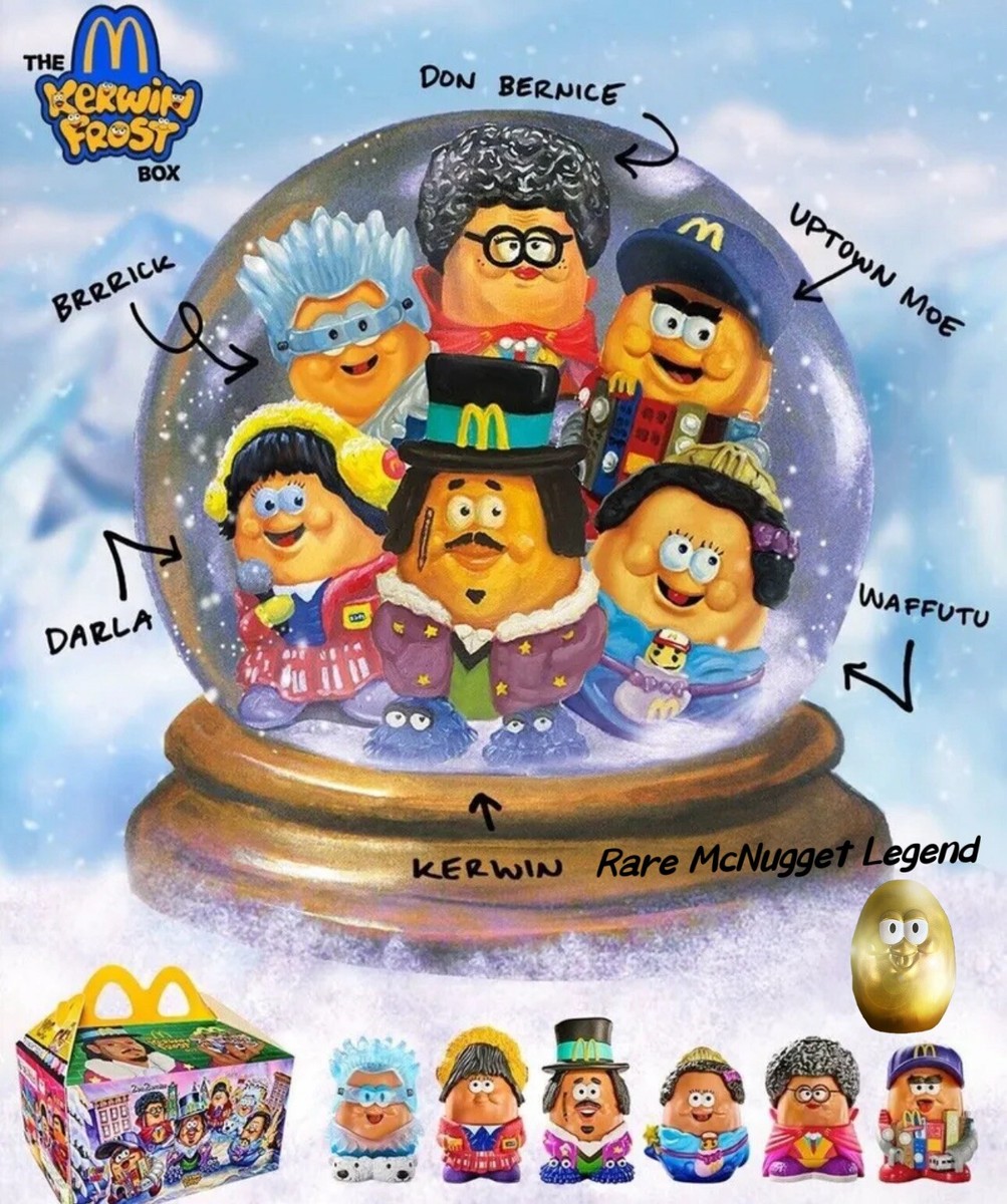 McDonald's X Kerwin Frost McNugget Buddies Toys Include RARE McDonald's X Kerwin Frost McNugget Buddies Toys Include RARE