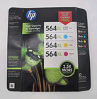 HP XL Wysokowydajne wkłady 564XL 4-pak Zdjęcie Cyjan Żółty Purpurowy Nowy Zapieczętowany