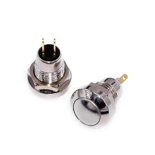 8/12 mm Wasserdicht Metall Selbstreset Schalter Auto Selbstsichernder Druckknopf - Picture 3 of 13