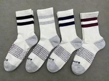 4 Pairs Women's Bombas Vintage Stripes Calf socks Size Medium 8-10.5 4 Colors