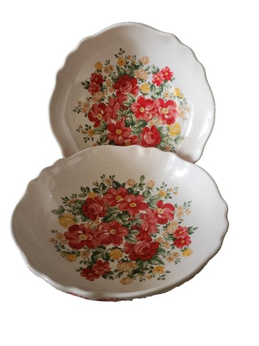 Bauer Pottery Pasta Bowl Bauer Orange Ringware Used | eBay