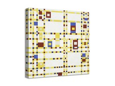 Quadro stampa su tela con vernice effetto dipinto - piet mondrian