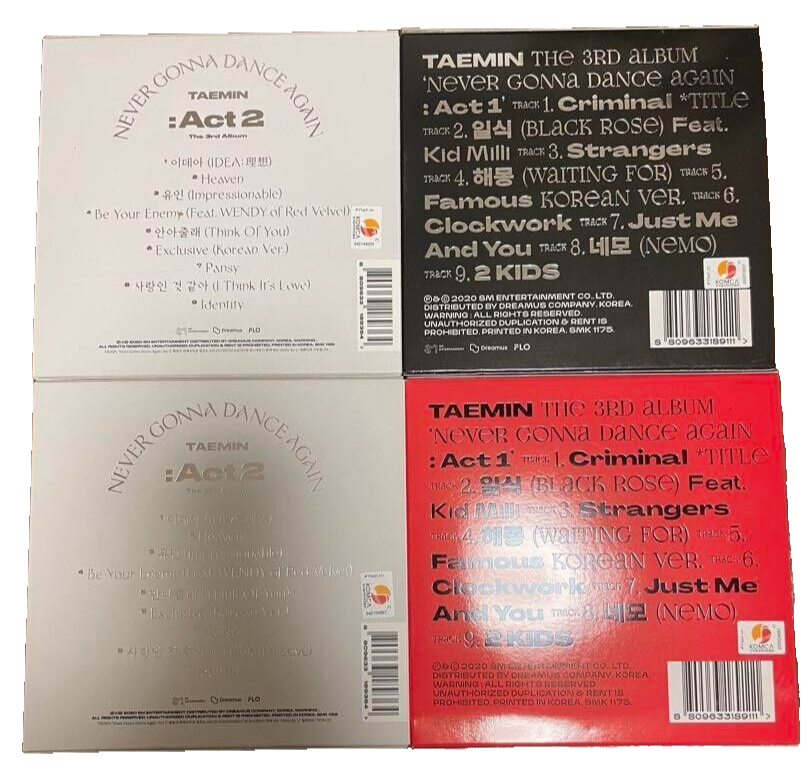 新品TAEMIN NGDAグッズセット TAEMIN OFFICIAL WEBSITE