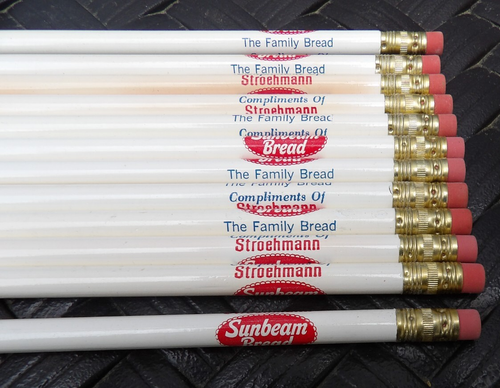 Lot of 12 Vintage Stroehmann Sunbeam Bread Lead Pencils "The Family Bread" - Picture 3 of 4