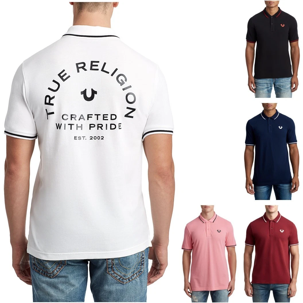 True Religion Men's Crafted With Pride Short Sleeve Polo Shirt eBay