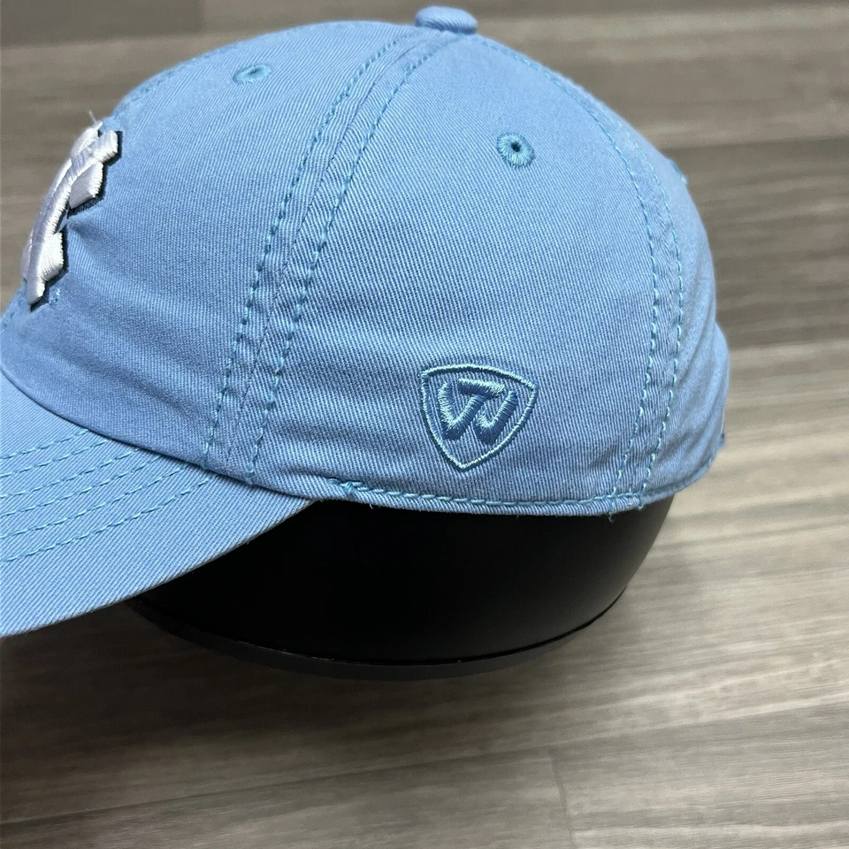 North Carolina Tar Heels Hat Baseball Cap Powder Blue Youth / Women Smaller Head - Image 3 of 4
