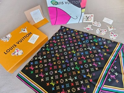 Seidentuch Louis Vuitton x Takashi Murakami, 90×90, limitiert - neu und ungetrag