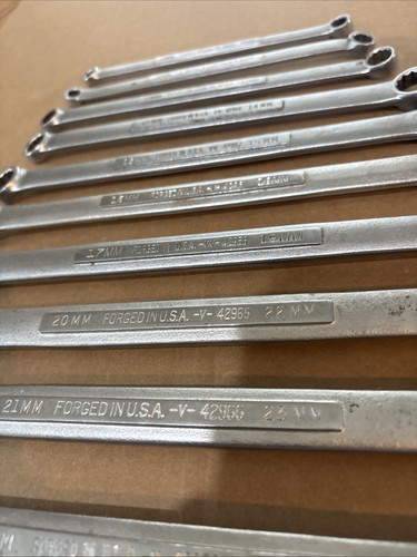 Craftsman USA Metric Double Box End 12pc Wrench Set 12 Point -V-VV- 6mm to 30mm - Picture 9 of 12