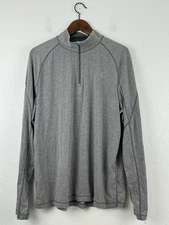 PARADOX Merino Blend Long Sleeve Shirt, Men's XL, Base Layer 1/4 Zip Gray
