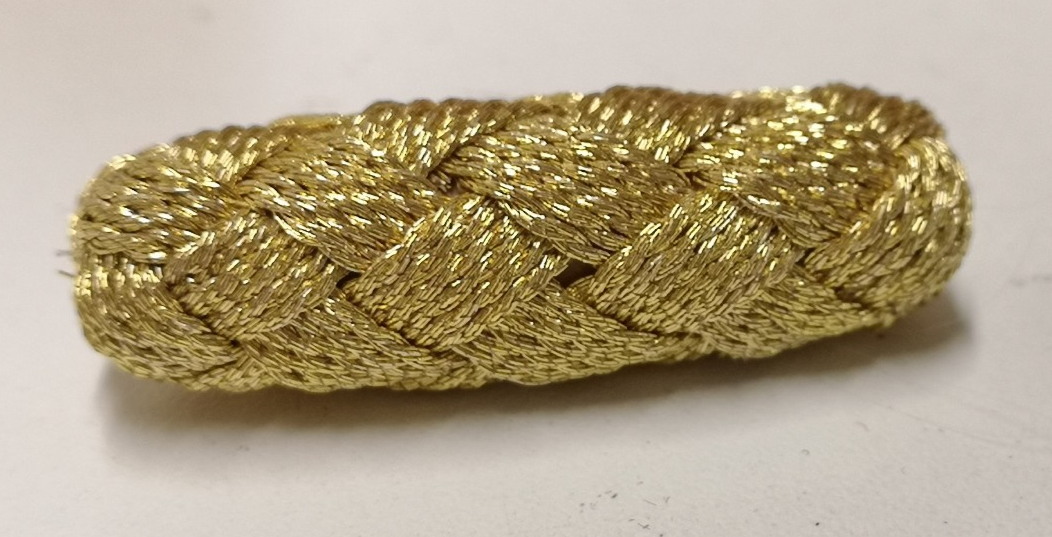 Gold Mylar Wire Olivette (Button) British Military Ceremonial & Royal Events