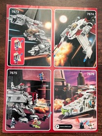 LEGO Star Wars Republic Attack Gunship 7676 INSTRUCTIONS ONLY - Free shipping