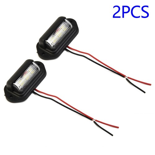 Car Lights License Plate Lights Practical 12V Replacement 2Pcs Trailer - Picture 4 of 12
