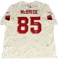 TREY McBRIDE SIGNED ARIZONA CARDINALS 2025 RIVALRIES #85 NIKE JERSEY BECKETT