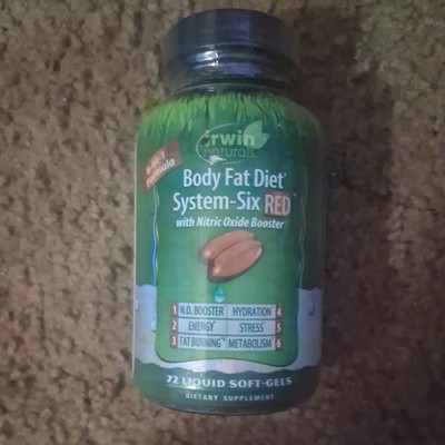 Irwin Naturals Body Fat Diet System-Six Red  72 sgels
