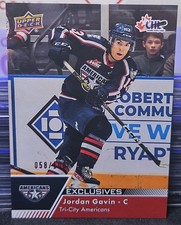 22-23 UD CHL Jordan Gavin Exclusive #/100 🚨🚨🚨 Tri-City Americans 