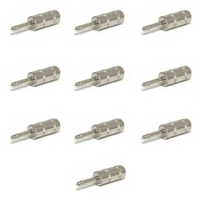 10pc 1/4" 6.35mm Mono TS Phone Plug Guitar Cable Male Connector Large Cap