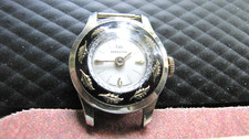 Beautiful Vintage Sheraton Gold n Silver Tone Swiss Mechanical Pendant Watch
