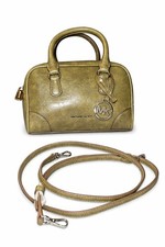 Michael Kors Olive Green Satchel Bag Crossbody Purse Leather 258 Retail
