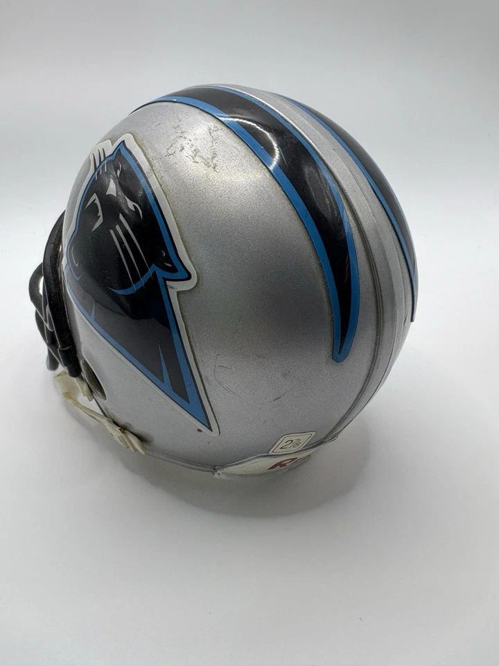 Mini casco de fútbol americano Carolina Panthers Riddell Speed Foto 3 de 4